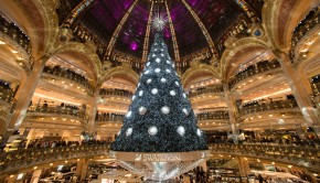 Sapin de Noël 2012 par Swarovski aux Galeries Lafayette Haussmann