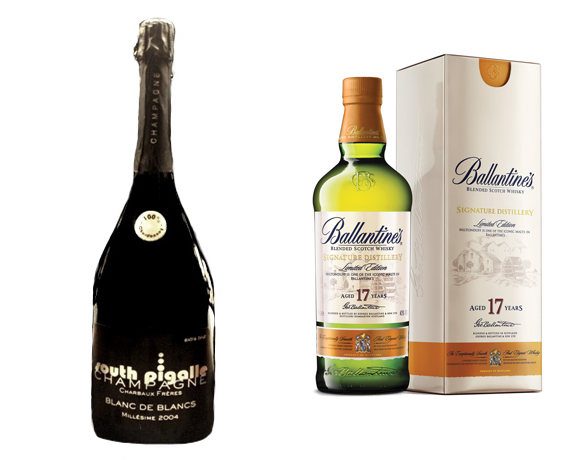 Whisky Ballantine's 12 ans sous étui cuir - Vins et Cadeaux